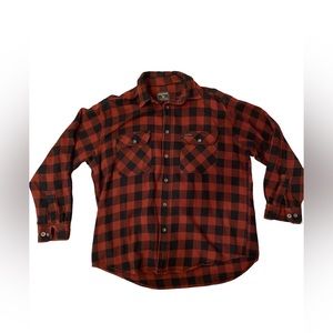 Vintage Woolrich Buffalo plaid heavy flannel Large